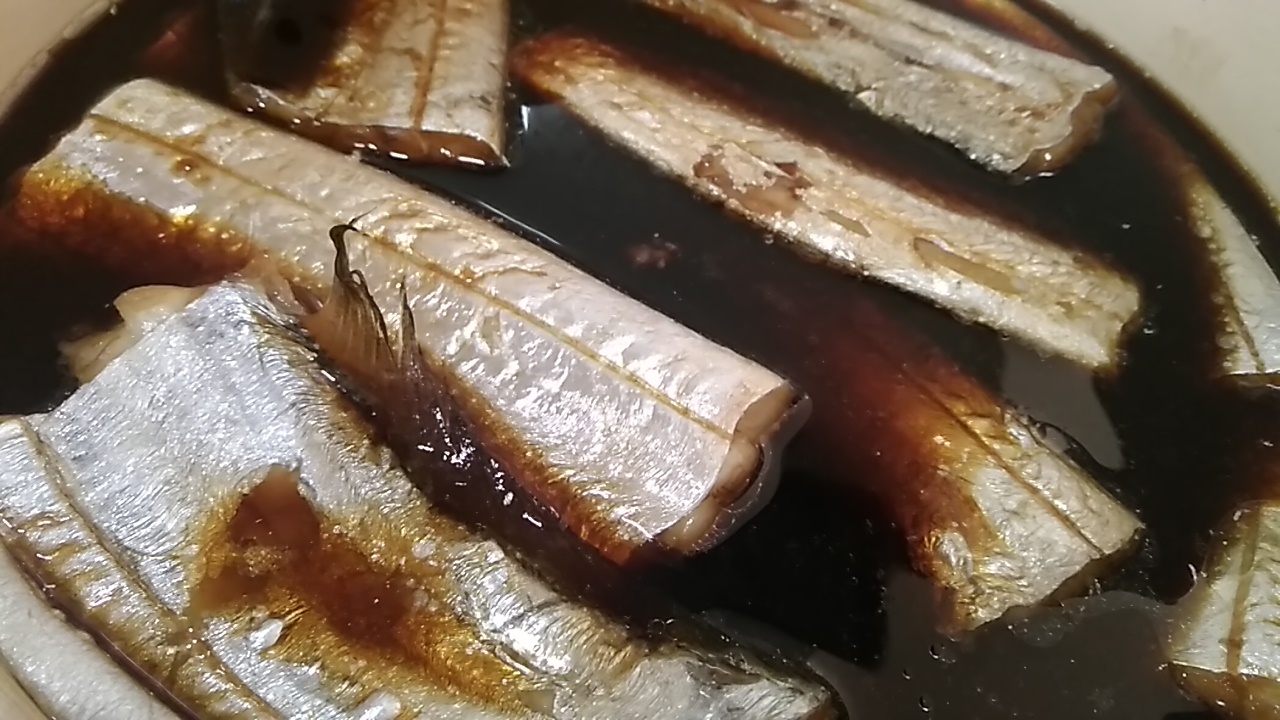 料理してみた タチウオを煮付けてみた